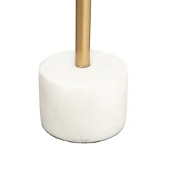 atmosphera Portavelas Y Candelabros|Estilo Contemporaneo>Candelabro Metal Dorado Base Mármol 27Cm