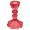 Portavelas Y Candelabros>Candelabro rojo de vidrio 11cm