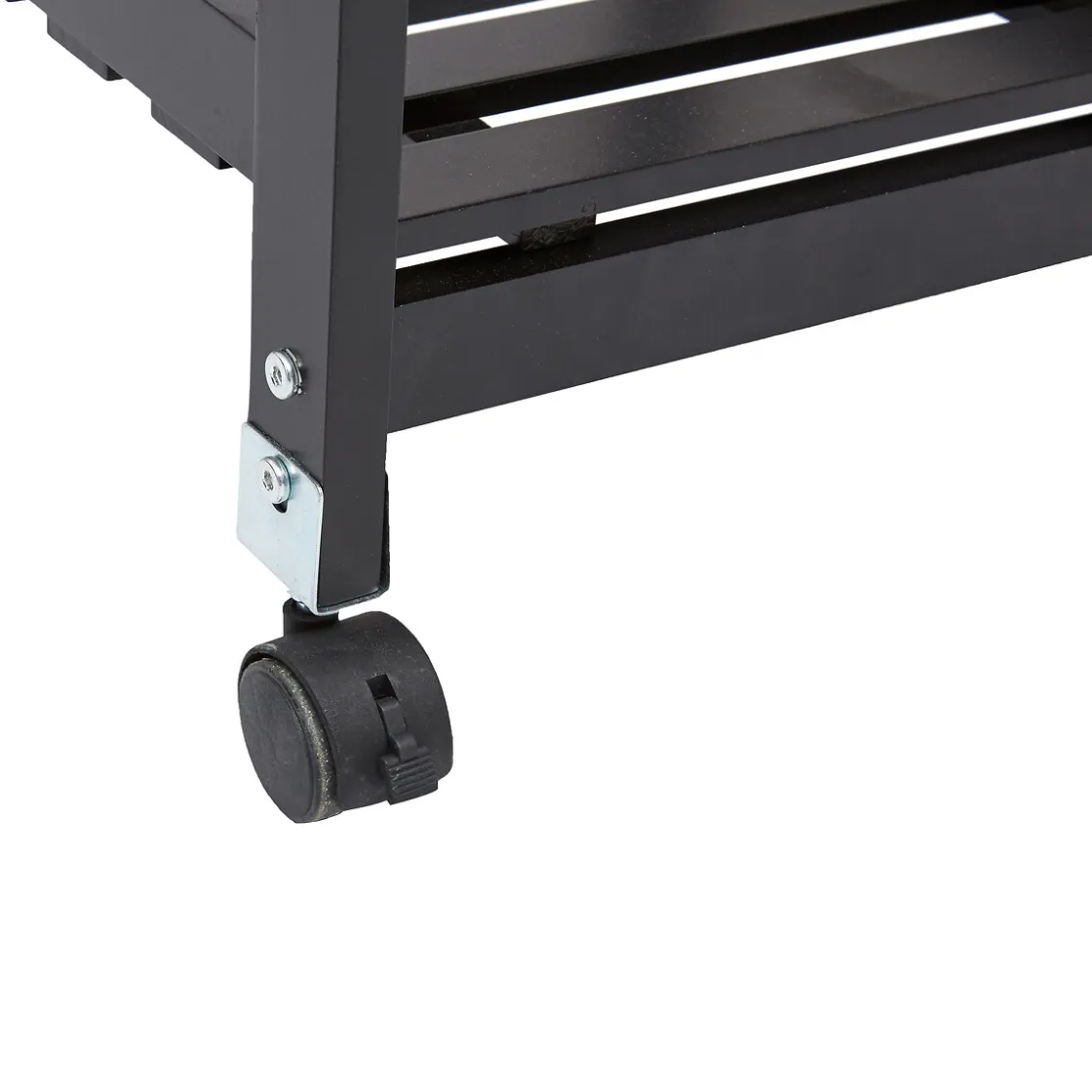secret d'gourmet Carros De Soporte>Carrito Auxiliar Cocina negro