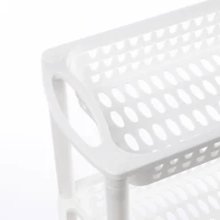 Carros De Soporte>Carrito auxiliar con 3 cestos blanco