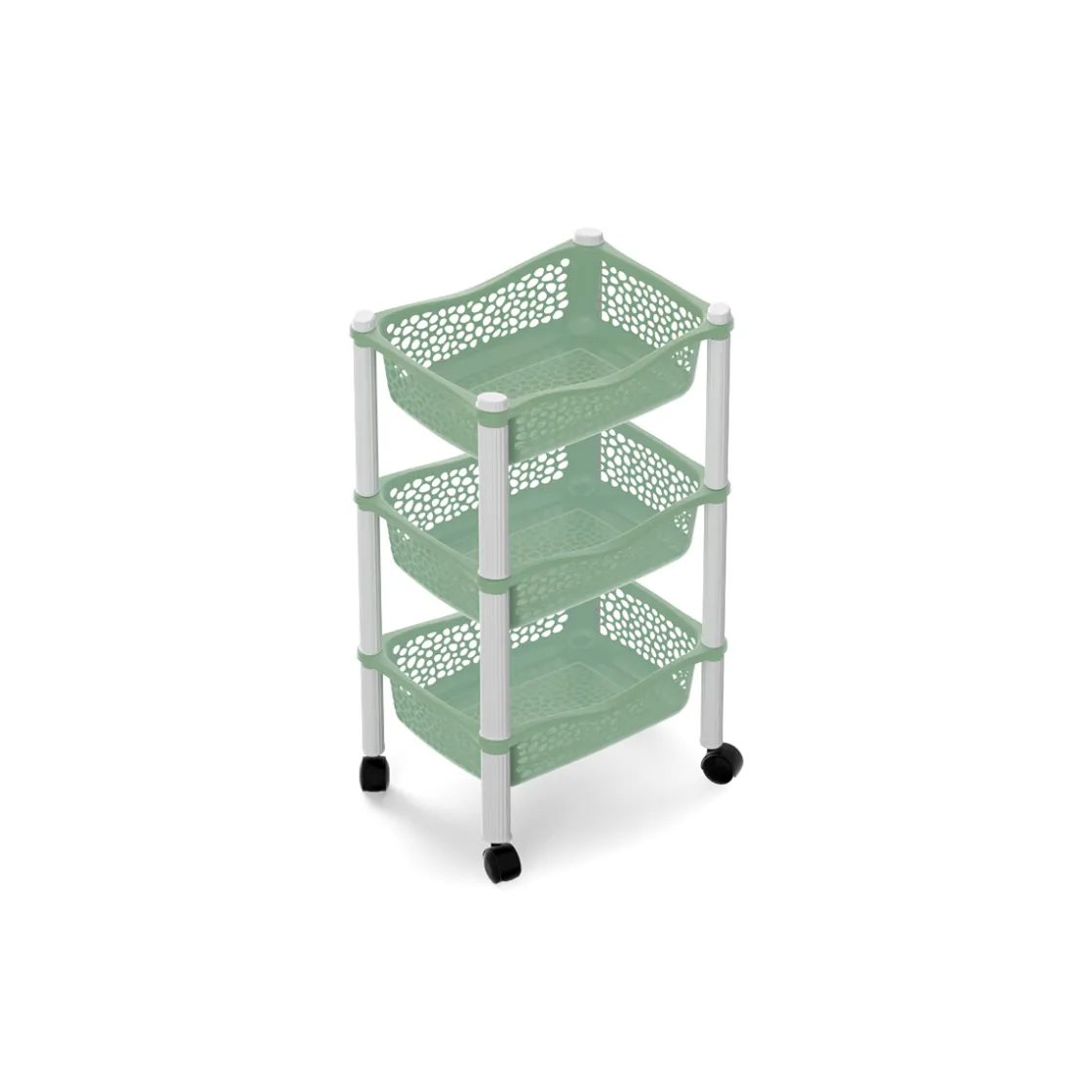 Carros De Soporte>Carrito De Cocina Con 3 Cestas Althea