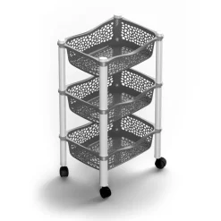 Carros De Soporte>Carrito De Cocina Con 3 Cestas Althea