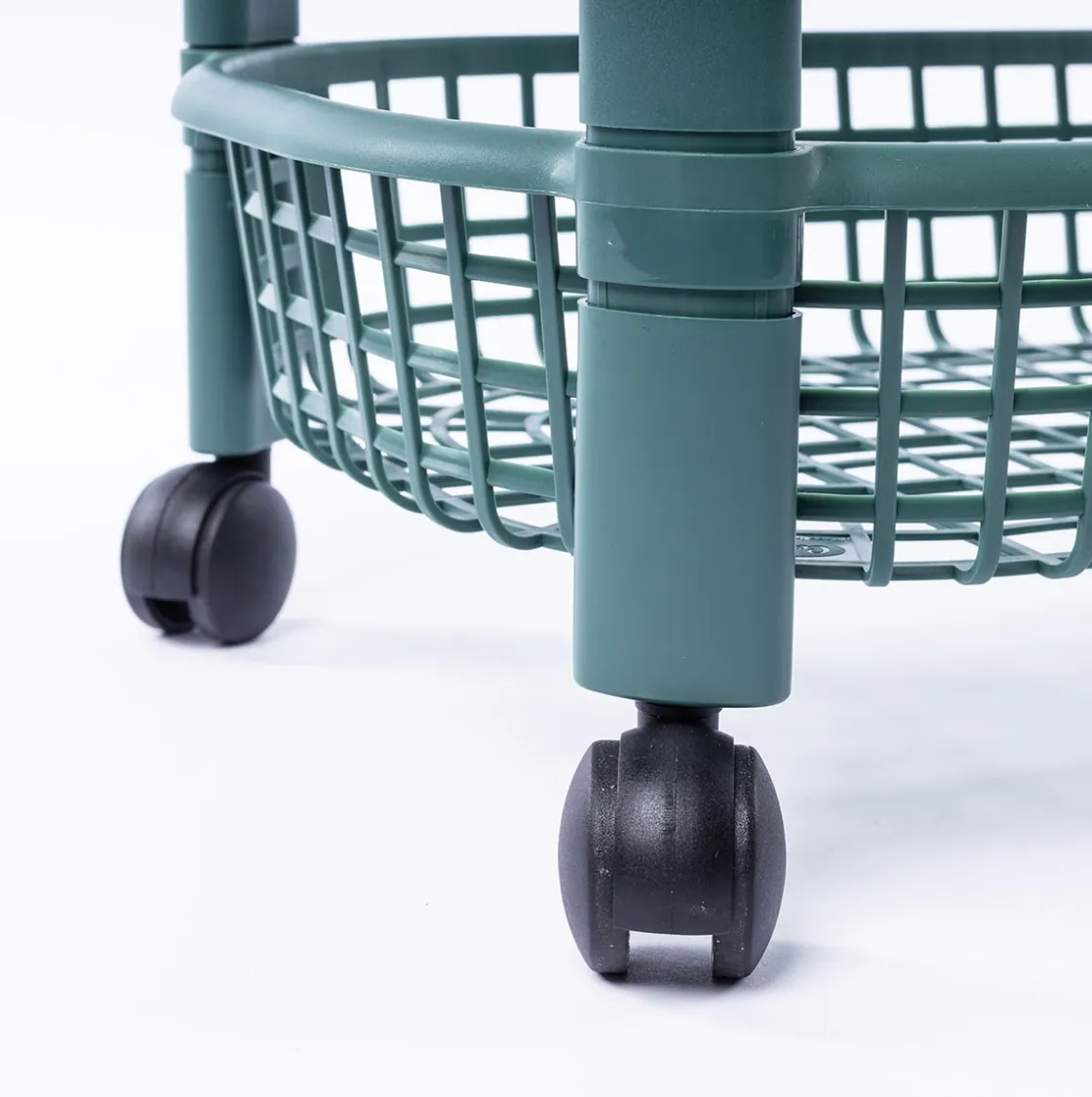 Carros De Soporte>Carrito De Cocina San Marino Verde Con 4 Cestos