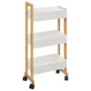 atmosphera Muebles Con Lavabo Y Auxiliares>Carrito P/Baño C/3 Baldas 38x20x80Cm