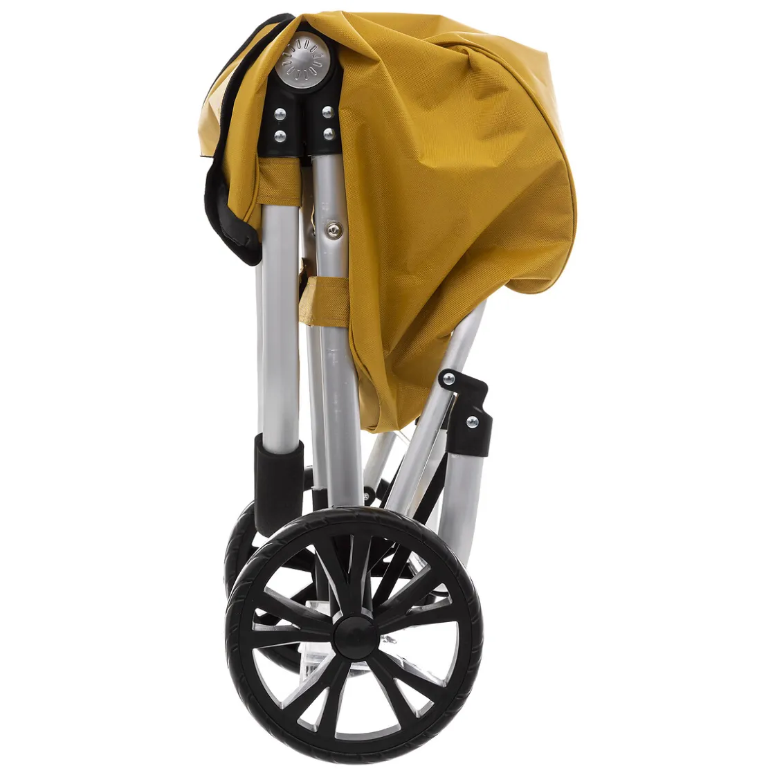 5five Carros De Soporte>Carro De La Compra Plegable Amarillo