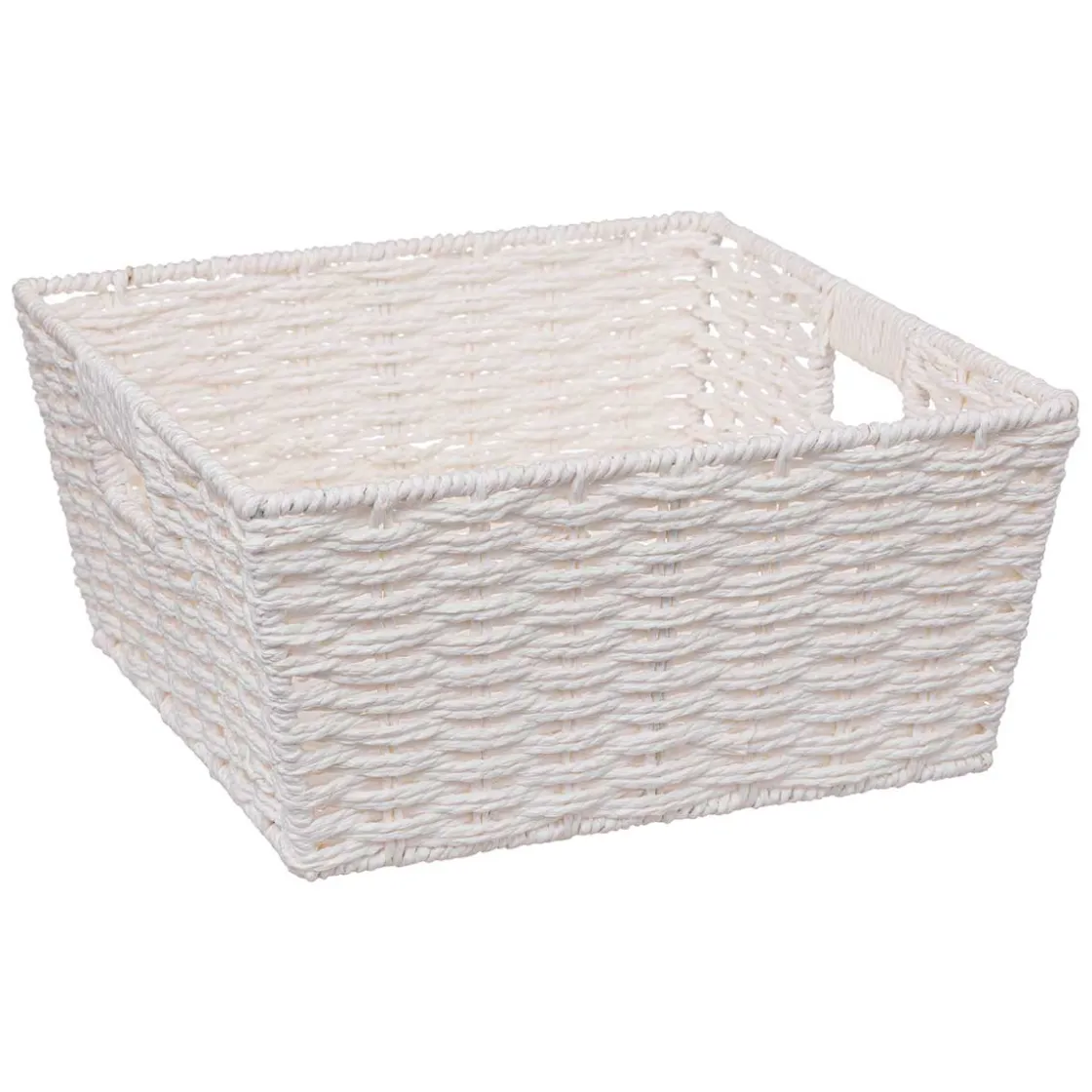 5five Cestas De Almacenamiento>Cesta Blanca De Almacenaje 15x31x31Cm