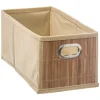 5five Cestas De Almacenamiento>Cesta de almacenaje de baño de bambú