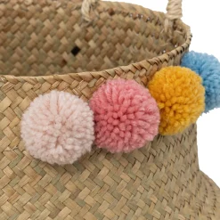 atmosphera4kids Almacenamiento>Cesta de almacenaje LIA con pompones