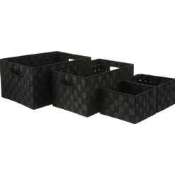 5five Cestas De Almacenamiento>Cesta De Almacenaje Negra Tam.3/4