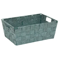 5five Cestas De Almacenamiento>Cesta de almacenaje verde de poliéster 28 cm