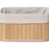 Cestas De Almacenamiento>Cesta De Bambú Tamaño 3/4 25x37x14Cm