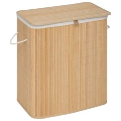 5five Cestas Para La Ropa Sucia>Cesta de baño de bambú con tejido doble