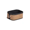 Cestas De Almacenamiento>Cesta de baño de bambú con asa de madera 18x28cm