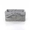 Cestas De Almacenamiento>Cesta de baño gris 16x25cm
