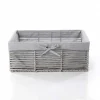 Cestas De Almacenamiento>Cesta de baño gris 31x44cm