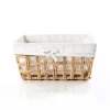 Cestas De Almacenamiento>Cesta de baño natural y lino 24x32cm