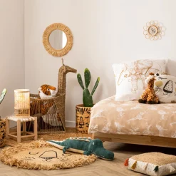 atmosphera4kids Almacenamiento>Cesta De Jirafa Beige 60x33x78.5Cm