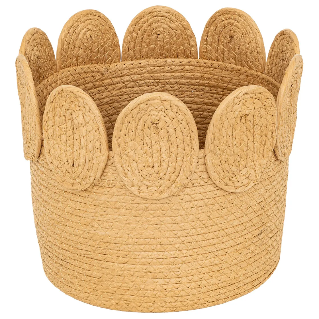 atmosphera Cestas Y Baúles|Estilo Étnico>Cesta De Rafia Beige Inu 22cm