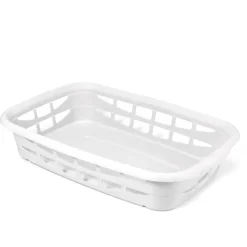 Cestas Y Palanganas>Cesta De Ropa Blanca De Plástico 25L