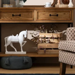 atmosphera Cestas Y Baúles|Estilo Rústico>Cesta Lit Beige De Madera 19x30cm