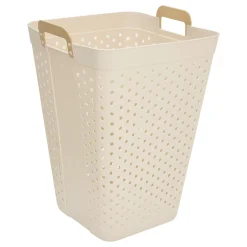5five Cestas Para La Ropa Sucia>Cesta para ropa sucia CLAY blanca 74L