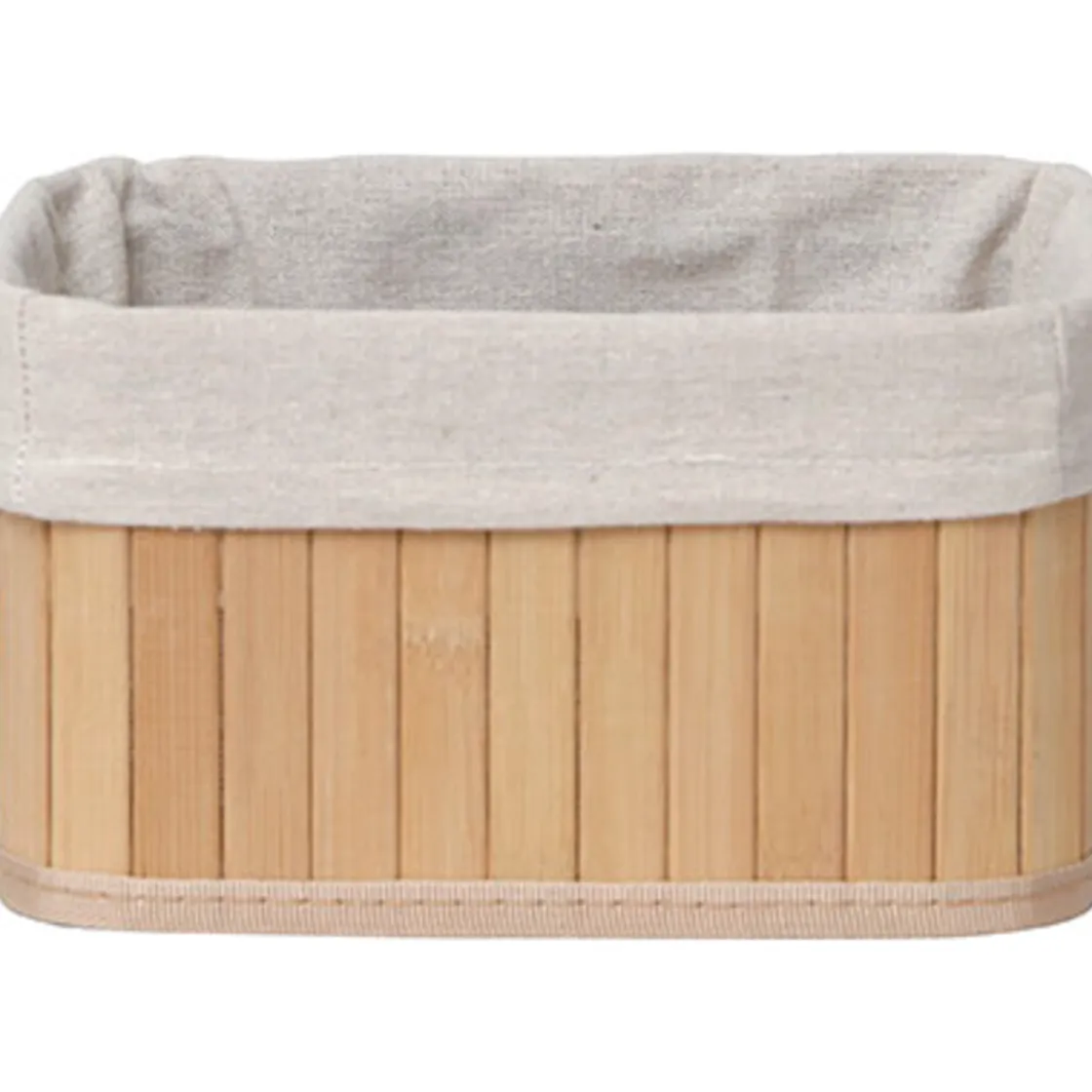 Cestas De Almacenamiento>Cesta P/Baño De Bambú Tam. 4/4 28x40x16