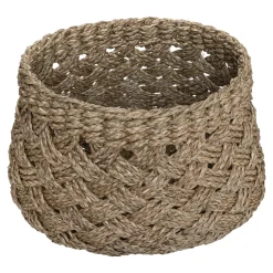 atmosphera Cestas Y Baúles>Cesta redonda de seagrass 43.5x25cm