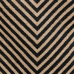 atmosphera Cestas Y Baúles|Estilo Industrial>Cesta VALY zig-zag beige y negro de yute 32cm
