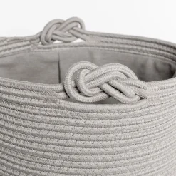 Cestas Para La Ropa Sucia>Cesta wc beige de algodón 33X45cm