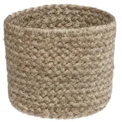atmosphera Cestas Y Baúles|Estilo Étnico>Cesto Beige De Yute 10x12cm