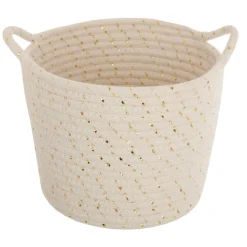 atmosphera4kids Almacenamiento>Cesto De Algodón C/Lurex Niños 22x17Cm