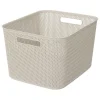 5five Cestas Y Palanganas>Cesto De Almacenaje De Crochet Beige 19L
