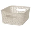 5five Bancos Y Escaleras>Cesto De Almacenaje De Crochet Beige 4L