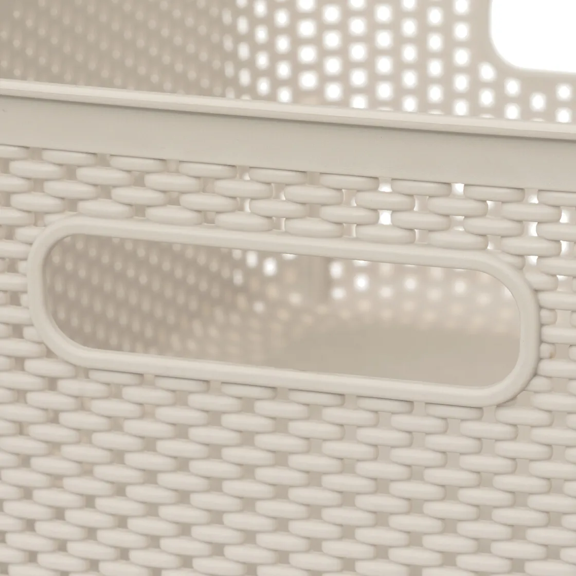 5five Bancos Y Escaleras>Cesto De Almacenaje De Crochet Beige 4L