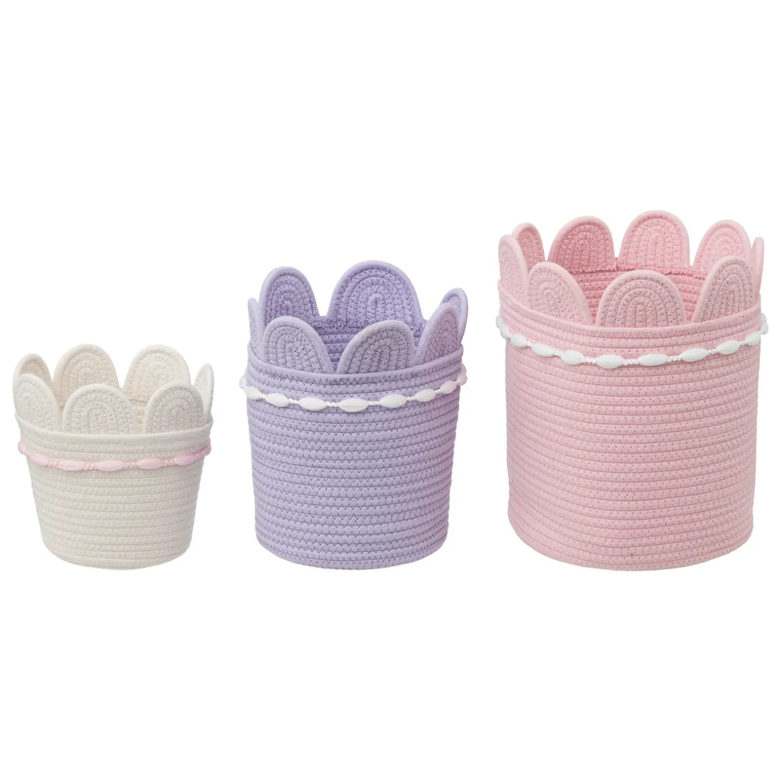 atmosphera4kids Almacenamiento>Cesto De Almacenaje Sirena Violeta 26x22cm