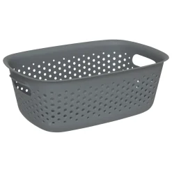 5five Cestas Y Palanganas>Cesto De Almacenaje Tila Gris 3.5L