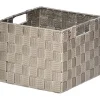 Cestas De Almacenamiento>Cesto de baño gris pardo 22x22cm