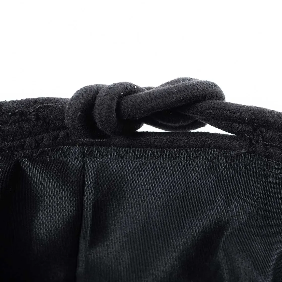 Cestas Para La Ropa Sucia>Cesto de baño negro y natural 45cm