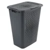 Cestas Para La Ropa Sucia>Cesto De Ropa Con Tapa Gris 50L