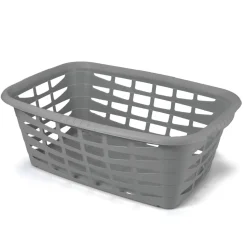 Cestas Y Palanganas>Cesto De Ropa Gris 40L
