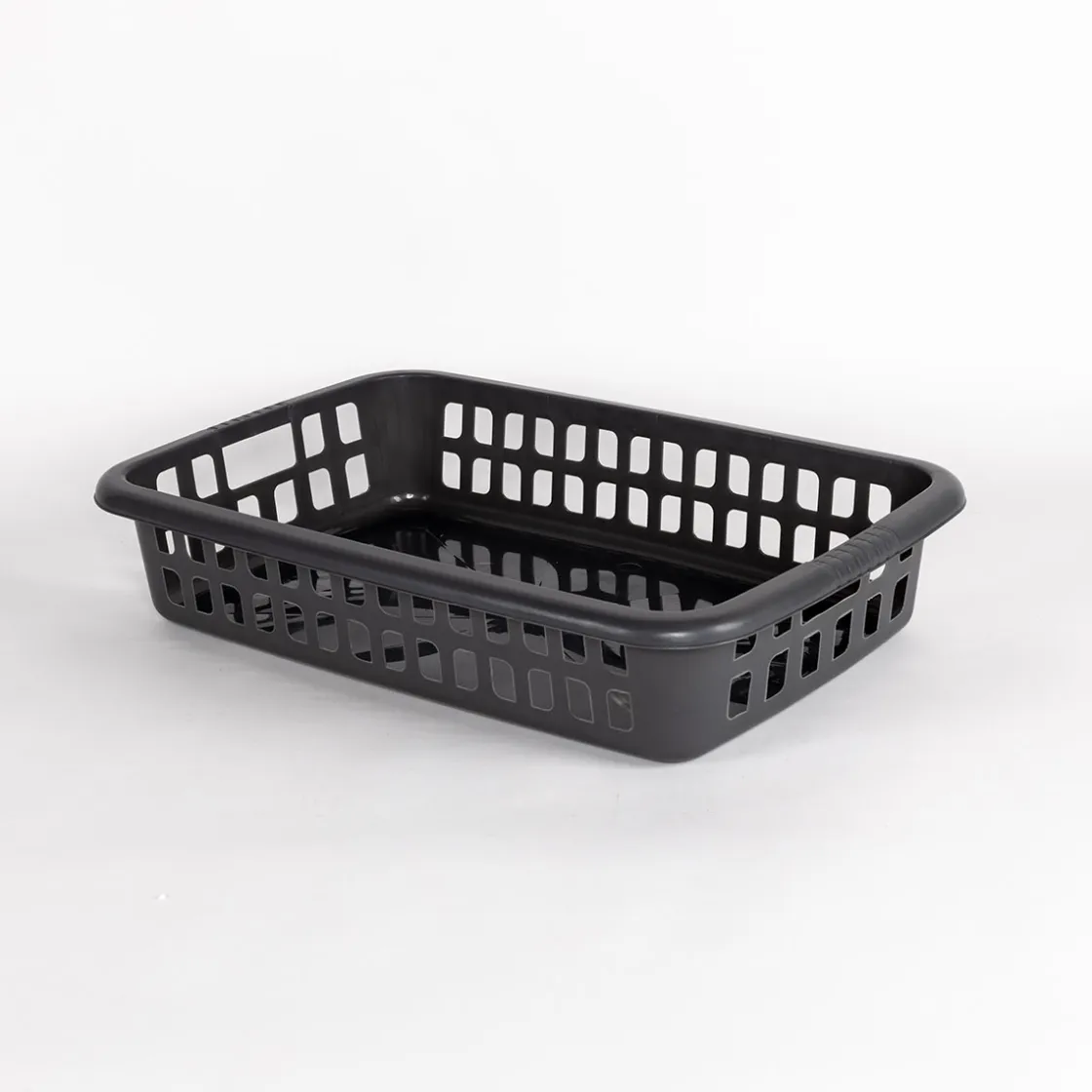 Cestas Y Palanganas>Cesto para colada bajo gris 20L