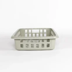 Cestas Y Palanganas>Cesto para colada bajo verde 20L