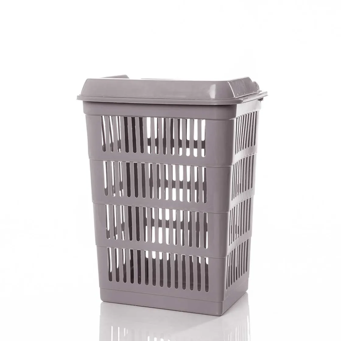 Cestas Para La Ropa Sucia>Cesto para colada wc gris pardo SAND con tapa