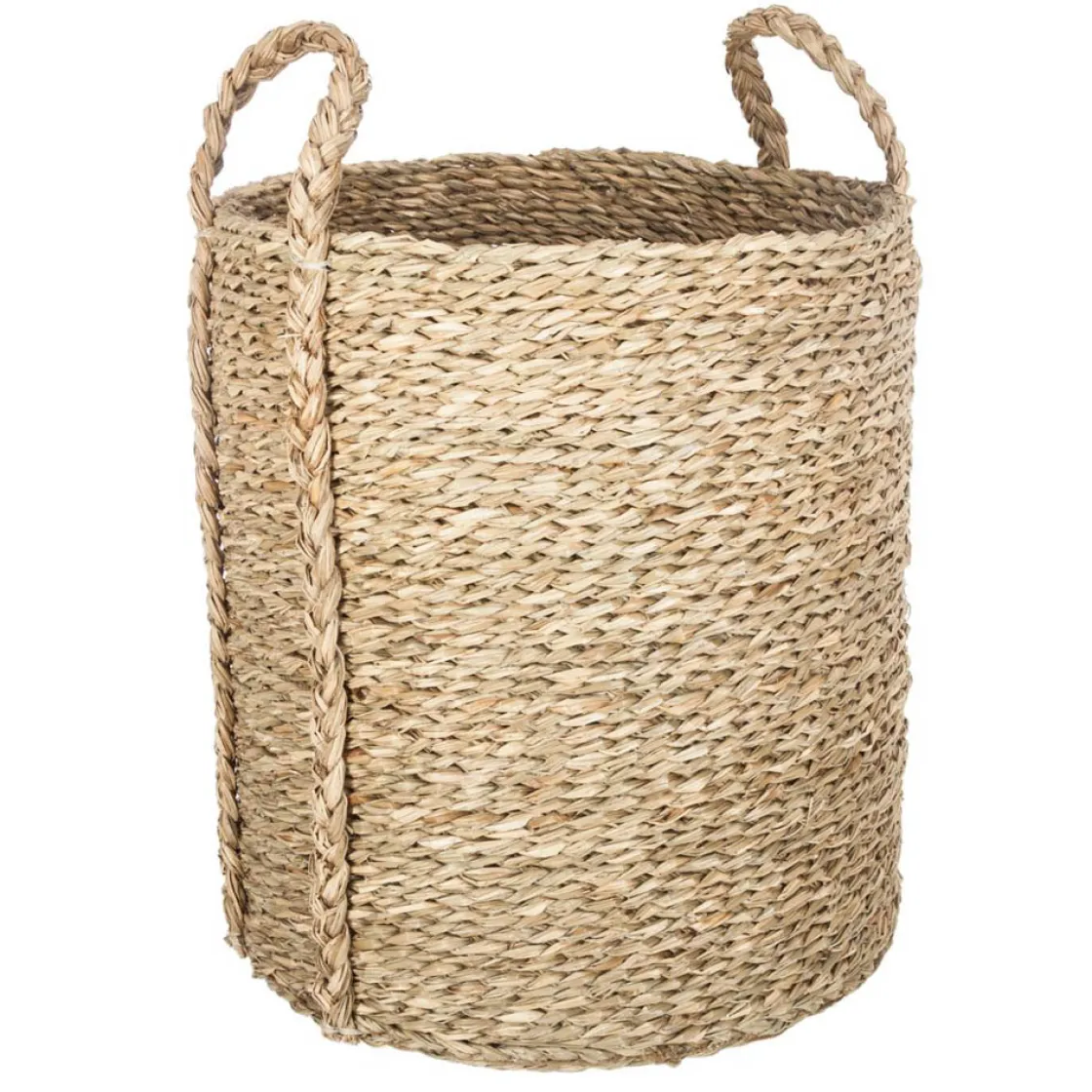 atmosphera Cestas Y Baúles|Estilo Rústico>Cesto Seagrass Con Asas 33x32x35Cm