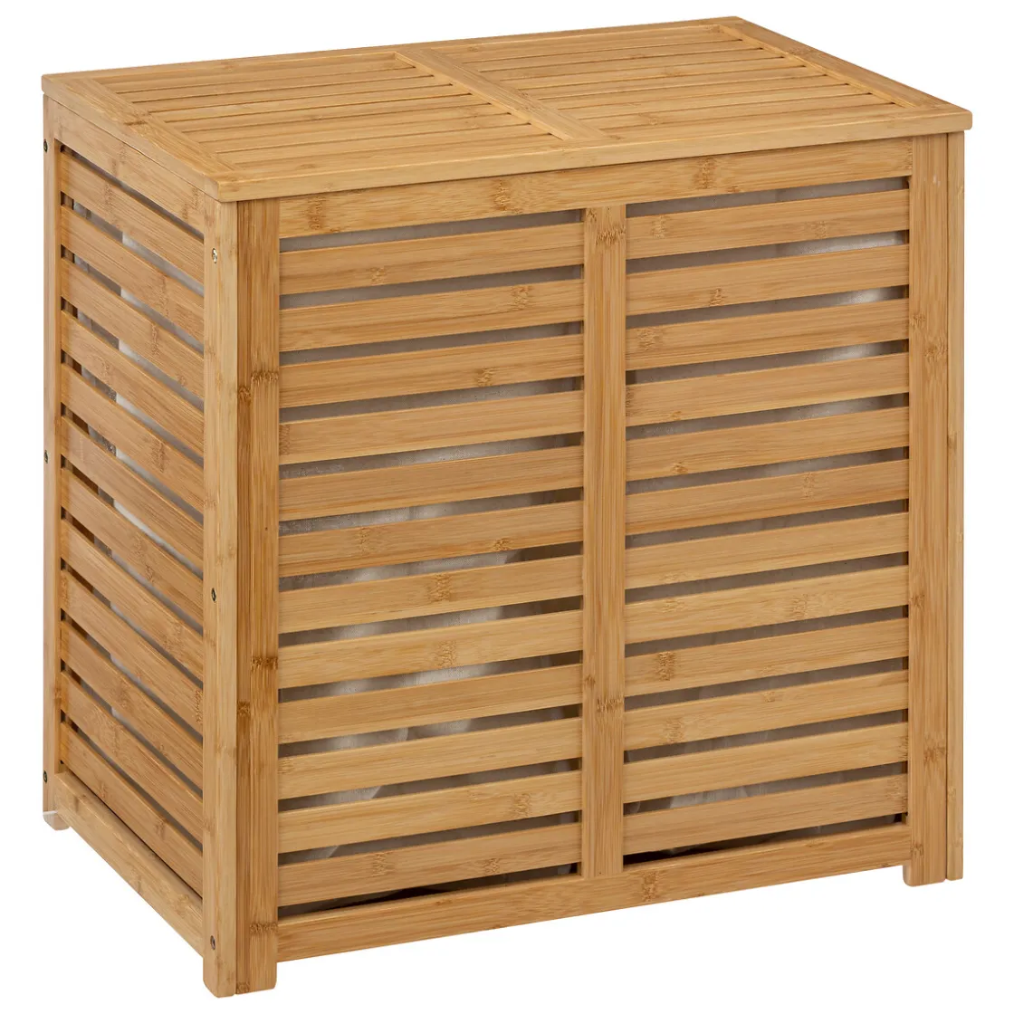 5five Cestas De Almacenamiento>Cesto WC Doble 100L Bambú