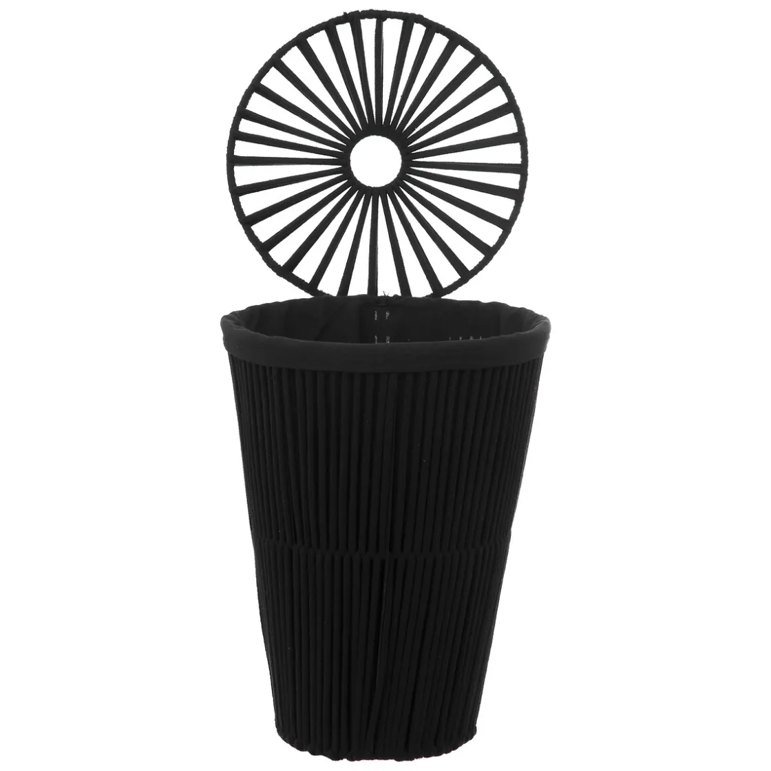 5five Cestas De Almacenamiento>Cesto wc negro 42L