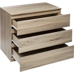 5five Muebles Y Carros De Apoyo>Cómoda de almacenaje DOLO beige con 3 cajones