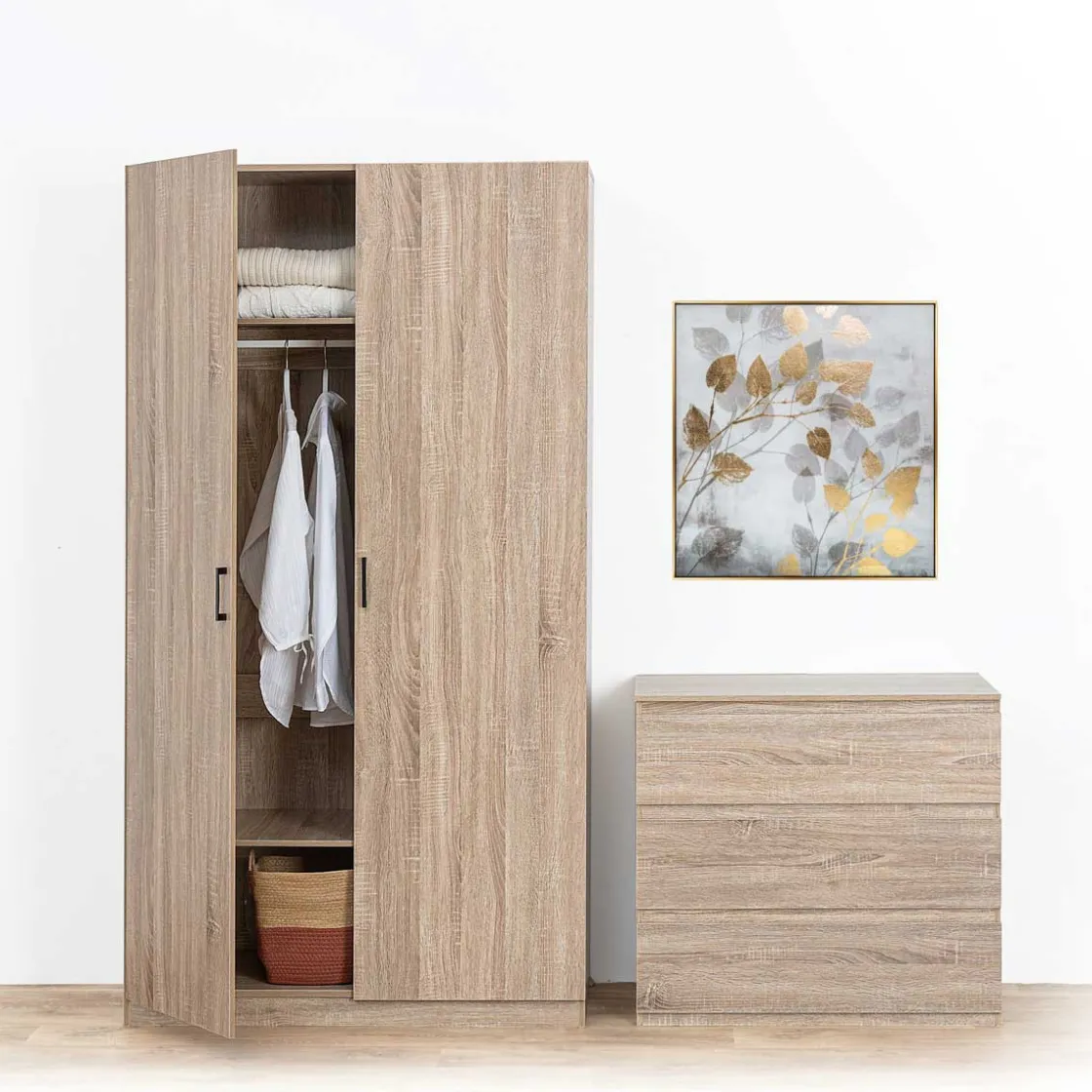 5five Muebles Y Carros De Apoyo>Cómoda de almacenaje DOLO beige con 3 cajones
