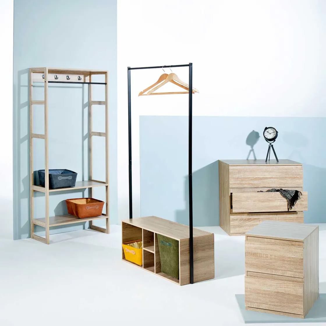 5five Muebles Y Carros De Apoyo>Cómoda de almacenaje DOLO beige con 2 cajones