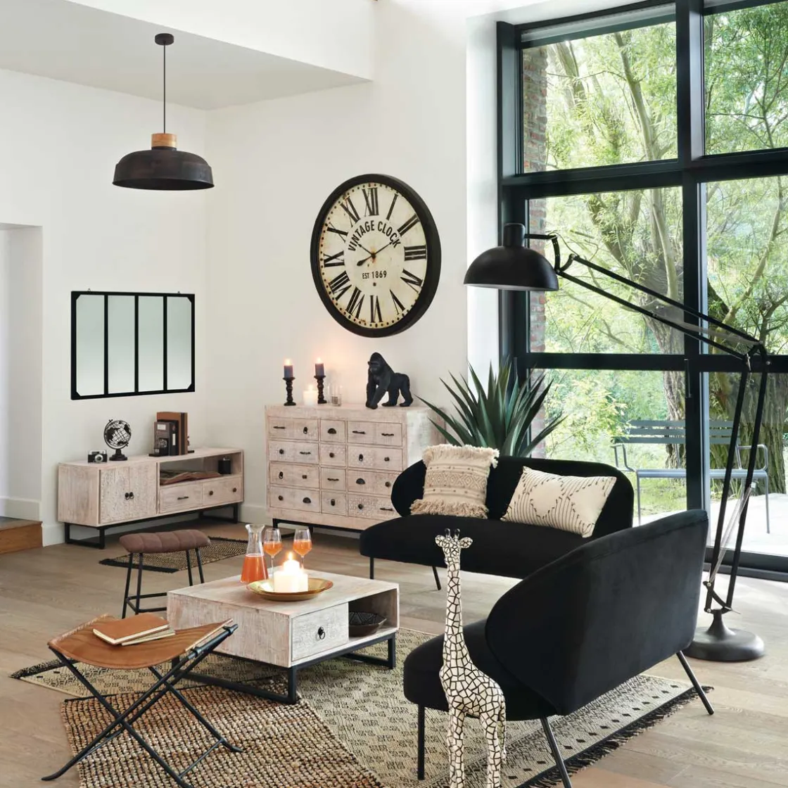 atmosphera Estantes Y Cómodas|Estilo Étnico>Cómoda De Madera Ajay 126x40x94Cm